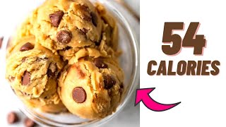 54 CALORIE COOKIE DOUGH RECIPE IN 1 MINUTE Low calorie cookie dough recipe [upl. by Suirred]