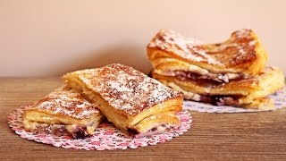 NAPOLITANAS DE QUESO MASCARPONE Y MERMELADA DE ARÁNDANOS [upl. by Yeltneb107]