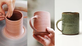 How to Make a Pottery Mug from Beginning to End [upl. by Eicrad]