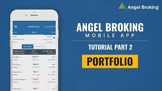 How to Manage Portfolio Using Angel Broking App  Angel Broking Mobile App Tutorial [upl. by Ula]