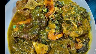 How to Make Port Harcourt Native Okazi Soup  Rivers State Recipe  Mini Wiri Okazi [upl. by Reivax618]