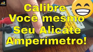 Ajuste aferir ou calibração do seu alicate amperímetro minipa ET3200 [upl. by Hertha841]