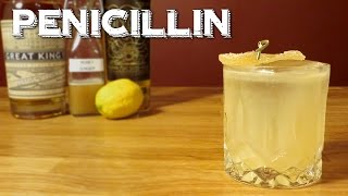 Penicillin  How to Make the Modern Whisky Sour Cocktail with Honey Ginger amp Smoky Scotch [upl. by Ydollem205]