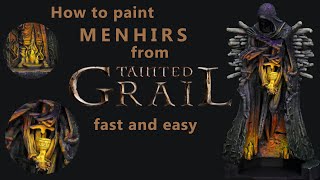 How to paint Menhirs from Tainted Grail fast and easy  miniature painting tutorial [upl. by Elletnahc]