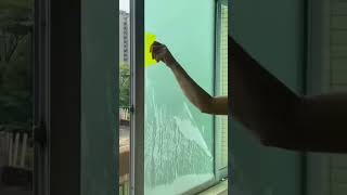 Frosted Window Film install decor homedecor windowtint windowfilm [upl. by Lorianna]