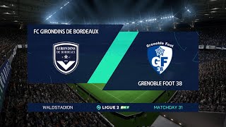 ⚽ Bordeaux vs Grenoble Foot 38 ⚽  Ligue 2 24042023  Fifa 23 [upl. by Farley]