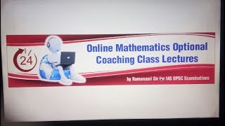 Mathematics Optional Lectures on Online for IAS UPSC by Ramanasri Sir to Modern Algebra amp Groups [upl. by Mahseh581]