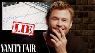 Chris Hemsworth Takes a Lie Detector Test  Vanity Fair [upl. by Hulbard]