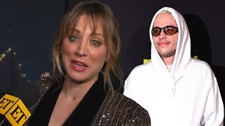 Kaley Cuoco ROASTS Pete Davidsons Wardrobe at Meet Cute Premiere Exclusive [upl. by Herman]