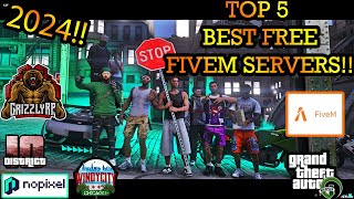 THESE ARE THE BEST TOP 5 GTA5 RP FIVEM SERVERS 2024 BIGGEST MOST POPULAR FIVEM GTA RP SERVERS PT1 [upl. by Dhiman312]