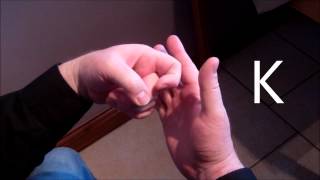 How to sign the alphabet in British Sign Language BSL  Left handed  Signer point of view [upl. by Skerl478]