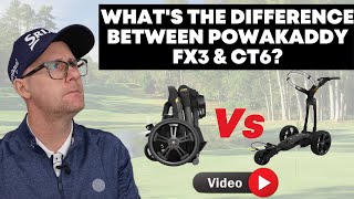 Powakaddy CT Model vs FX Model CT6 CT8 FX3 FX5 Models [upl. by Nialb]