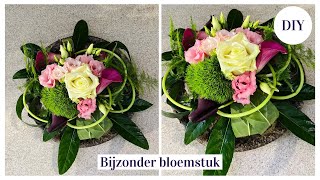 Verbindend BLOEMSTUK  Cursus Bloemschikken 159  Carlein Tukkers  DIY bloemschikken [upl. by Cully708]