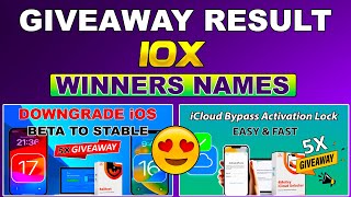 🎁 ❤ Giveaway Result Winners Tenorshare 4MeKey iCloud Bypass  Tenorshare Reiboot iOS System Repair [upl. by Johnnie923]