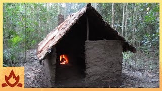 Primitive Technology Wattle and Daub Hut [upl. by Aivin]