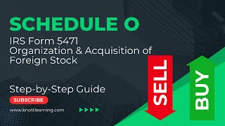 Schedule O Part 1 amp 2 Organization amp Acquisition of Foreign Stock  IRS Form 5471 [upl. by Fonville]