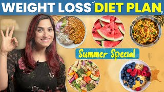 SUMMER DIET PLAN FOR WEIGHT LOSS in Hindi  Upto 5 Kg Fat Loss  By GunjanShouts [upl. by Eyllib]