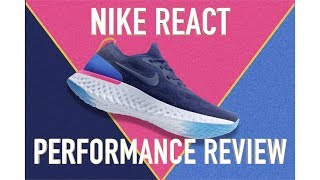 NIKE EPIC REACT FLYKNIT PERFORMANCE RUNNING REVIEW [upl. by Imar238]