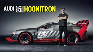 Ken Block’s NEW Audi S1HOONITRON Gymkhana Prototype [upl. by Euqinad544]