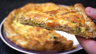 Quiche au thon et poireaux – Recette facile et délicieuse [upl. by Hobie]