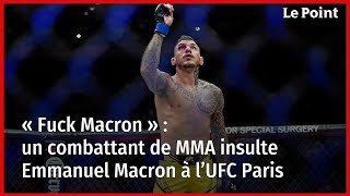 « Fuck Macron »  un combattant de MMA insulte Emmanuel Macron à l’UFC Paris [upl. by Kathryn]