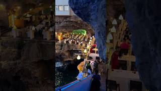 Polignano a Mare Puglia Italy 🇮🇹 GrottaPalazzese restaurant italy PolignanoAMare cave [upl. by Eninaj]