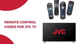 Remote Control Codes for JVC TV  JVC Universal Remote Control Codes [upl. by Ardnassac]