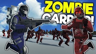 ZOMBIE ARMY BATTLES SWAT ON CARRIER  Ravenfield Mods Gameplay  Zombie Survival [upl. by Odoric]