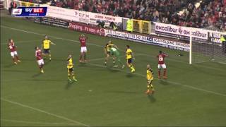 Swindon 10 Fleetwood  Sky Bet League 1 Season 201415 [upl. by Comras]