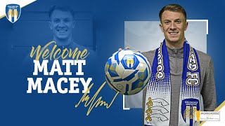 Interview  Matt Macey Becomes First Summer Signing [upl. by Aropizt]