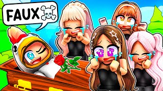 SIMULER ma mort pour PRANK mes FANGIRLS Folles sur Brookhaven [upl. by Balbur26]