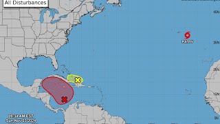 Resumen del Pronóstico del Tiempo Tropical weather caribe jamaica cuba puertorico [upl. by Gurolinick895]