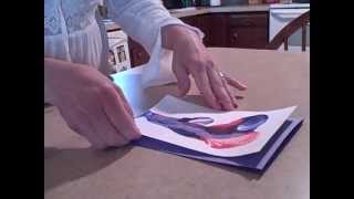 How to Make a Thread Painting Greeting Card [upl. by Navlys30]