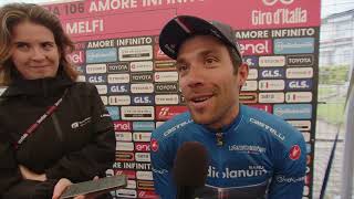 Thibaut Pinot  Interview à larrivée  Etape 3  Giro dItalia 2023 [upl. by Anaibib]