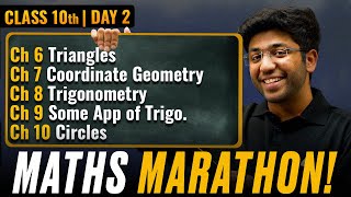 Class 10th Maths Marathon  CH 6 to CH 10 🔥  Shobhit Nirwan [upl. by Lorianne]