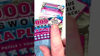 ASMR Ticket Scratching  Crossword Xtra Play [upl. by Trebeh]