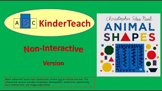 Animal Shapes  NonInteractive Read Aloud [upl. by Bruckner723]