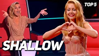 BEST Shallow covers in The Voice Lady Gaga Bradley Cooper  BEST Blind Auditions [upl. by Anilys]