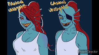 Fanon vs Canon Undertale [upl. by Arria]