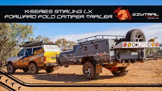 Ezytrail Stirling LX Forward Folding Camper Trailer WalkThrough [upl. by Kcirevam475]