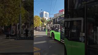 Două autobuze pe linia 381 la Piața Romană [upl. by Lecirg]