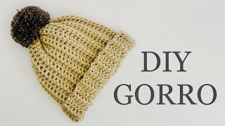 Gorro a crochet fácil para principiantes paso a paso [upl. by Hsemar242]