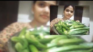 bhindi ki sukhi sabji bina lahsun pyaj ki rajshree vlog [upl. by Marshal]