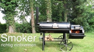 Der neue Smoker richtig einbrennen [upl. by Halbert878]