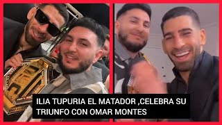 ❤️ OMAR MONTES Y ILIA TOPURIA CELEBRAN EL TITULO MUNDIAL DEL BOXEADOR [upl. by Elsworth547]