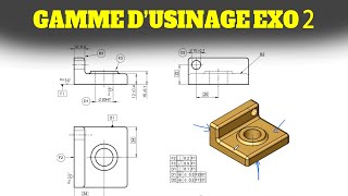 Gamme dusinage  Exercice 2 [upl. by Kissiah]