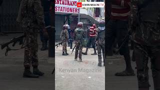 Tallest man in Kenya VS Kenya Police during Gen Z Maandamano  brandley genzGoliath [upl. by Lorrie]