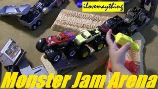 Monster Jam Triple Blast Arena PLAYTIME MONSTER JAM TRUCKS [upl. by Ellednek]