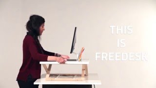 Freedesk – mobiler Steh und Arbeitstisch [upl. by Rramel]