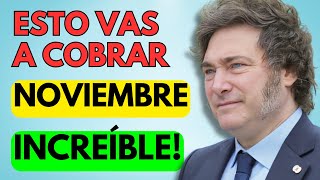 🎁 SORPRESA en NOVIEMBRE para JUBILADOS y PENSIONADOS ANSES ¿CUÁNTO COBRO con AUMENTO PNC PUAM AUH [upl. by Navannod112]